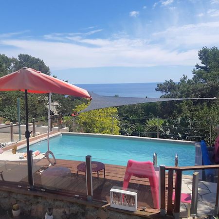 Haut De Villa Au Mont St Clair Vue Exceptionnelle Mer Et Foret Terrasses, Piscine, Petanque, Solarium Prives Sete Exterior photo