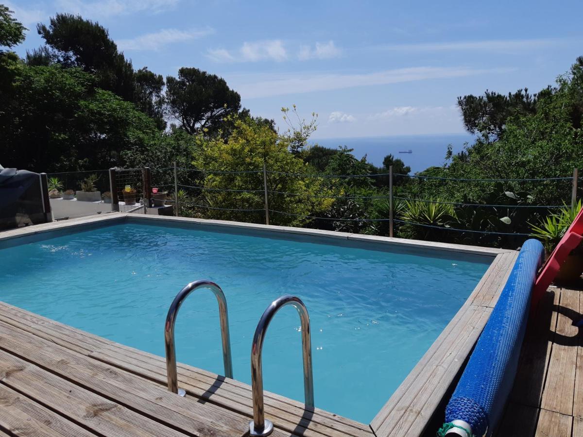 Haut De Villa Au Mont St Clair Vue Exceptionnelle Mer Et Foret Terrasses, Piscine, Petanque, Solarium Prives Sete Exterior photo